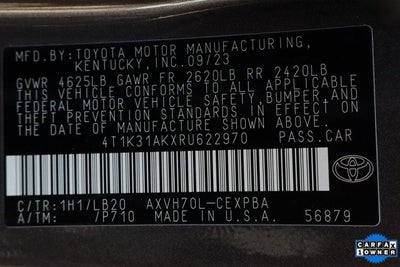 2024 Toyota Camry Hybrid XSE