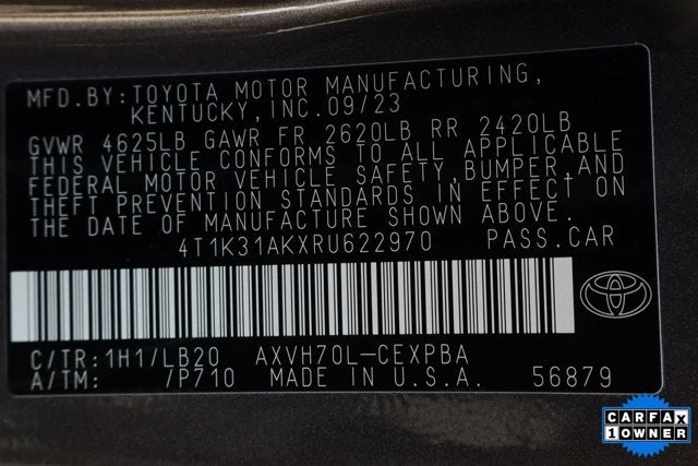 2024 Toyota Camry Hybrid XSE
