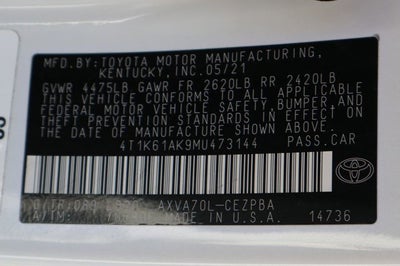 2021 Toyota Camry XSE