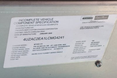 2020 Freightliner M Line Walk-in Van