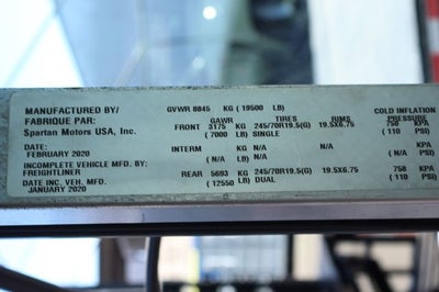 2020 Freightliner M-Line Walk-in Van