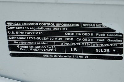 2021 Nissan NV Passenger SL