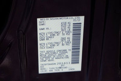 2013 Nissan NV Passenger SV