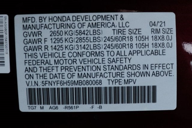 2021 Honda Pilot EX-L