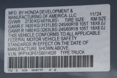 2025 Honda Ridgeline TrailSport