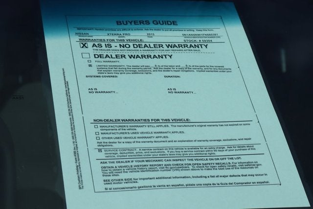 2015 Nissan Xterra X