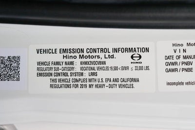 2019 Hino 258/268 Base