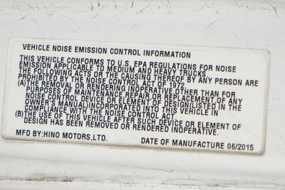 2016 Hino Conventional Reefer