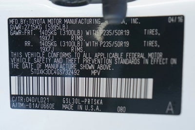 2016 Toyota Sienna SE