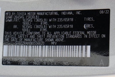 2022 Toyota Highlander LE