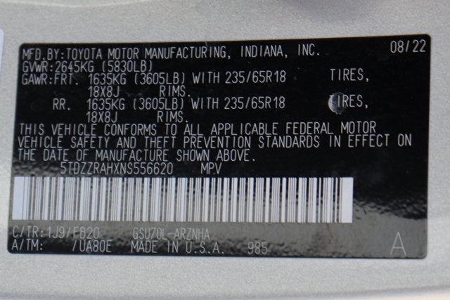 2022 Toyota Highlander LE