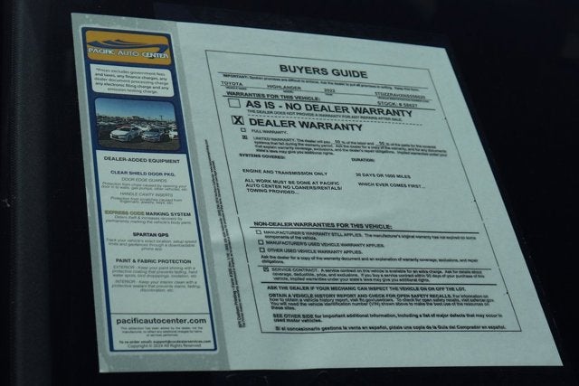 2022 Toyota Highlander LE