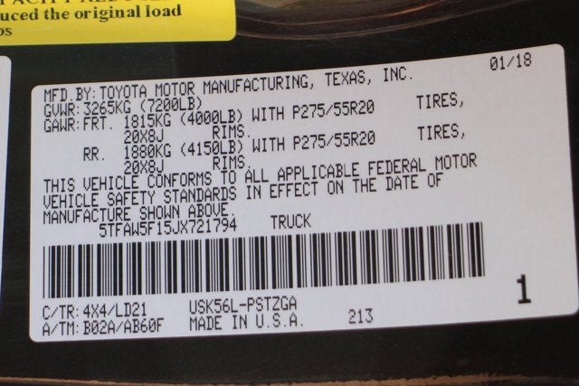 2018 Toyota Tundra 1794