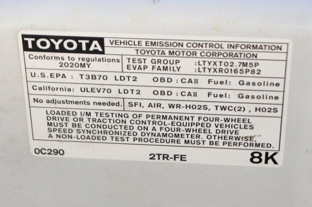 2020 Toyota Tacoma SR