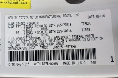 2016 Toyota Tacoma TRD Off-Road