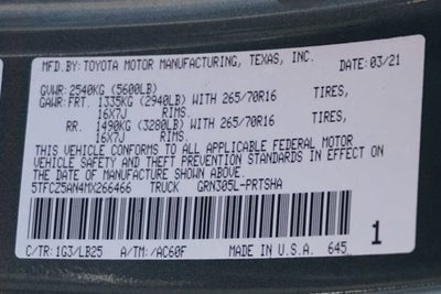 2021 Toyota Tacoma TRD Pro