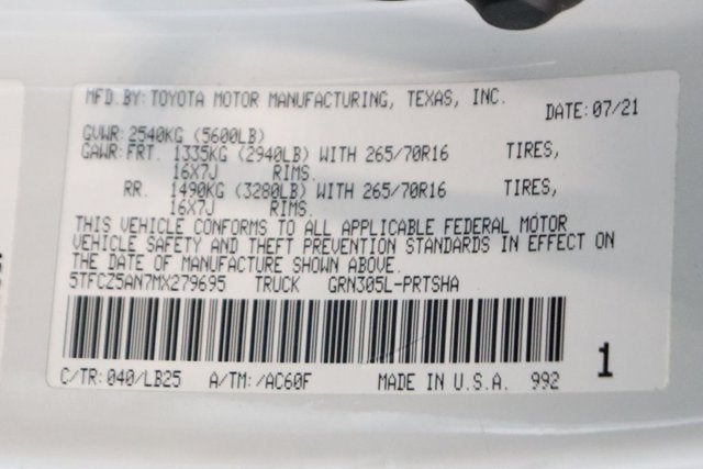 2021 Toyota Tacoma 4WD TRD Pro