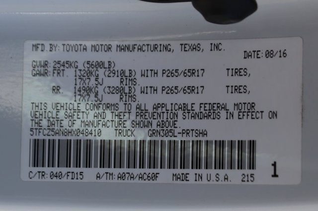 2017 Toyota Tacoma TRD Sport