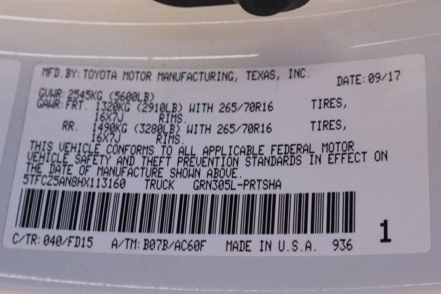 2017 Toyota Tacoma TRD Off-Road