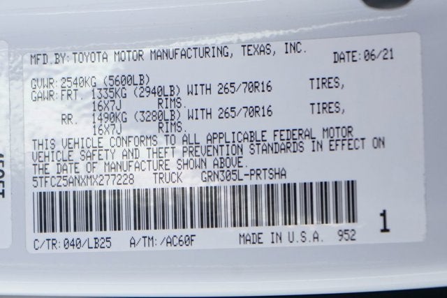 2021 Toyota Tacoma TRD Pro