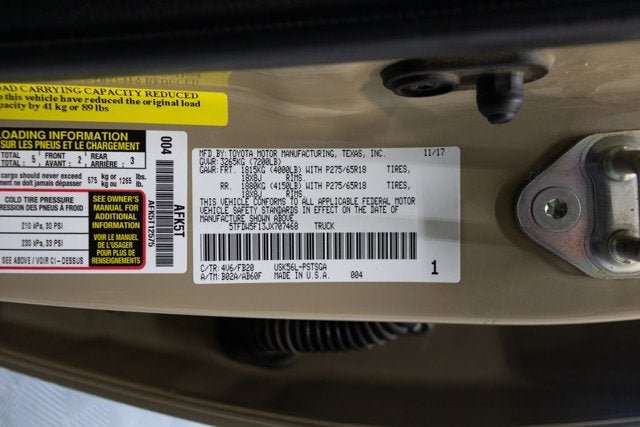 2018 Toyota Tundra 4WD SR5