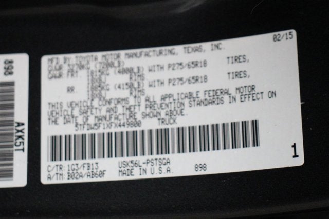 2015 Toyota Tundra SR5