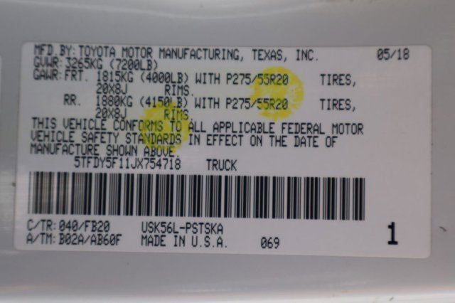 2018 Toyota Tundra SR5