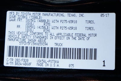 2017 Toyota Tundra SR5