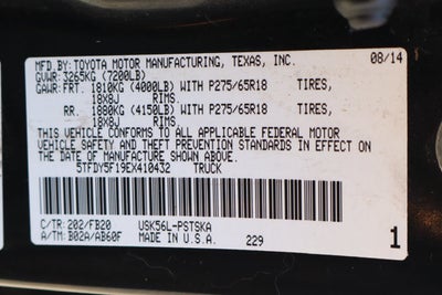 2014 Toyota Tundra SR5