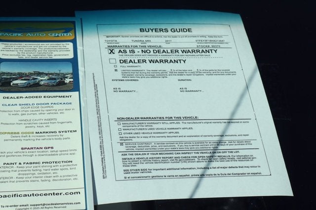 2017 Toyota Tundra SR5