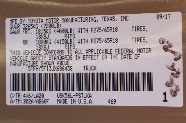 2018 Toyota Tundra Limited