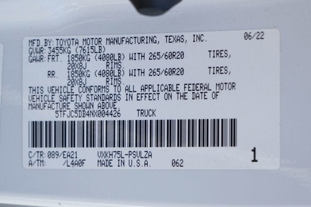 2022 Toyota Tundra Hybrid Limited