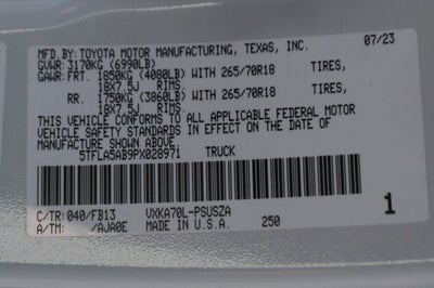 2023 Toyota Tundra SR5