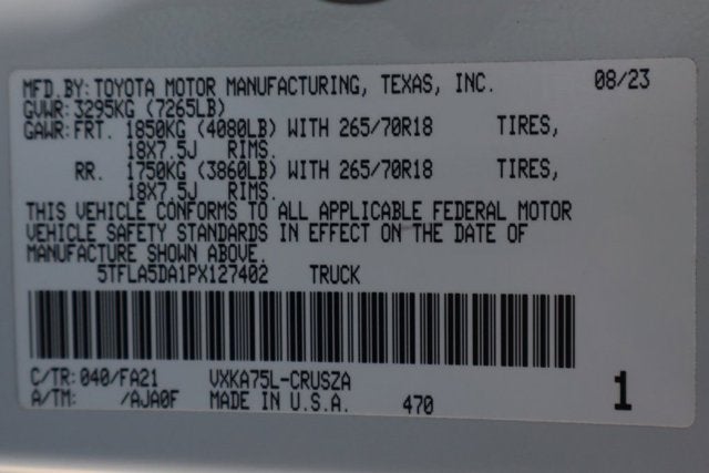 2023 Toyota Tundra SR5