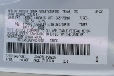 2023 Toyota Tundra SR5