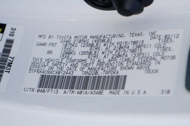 2012 Toyota Tacoma Base