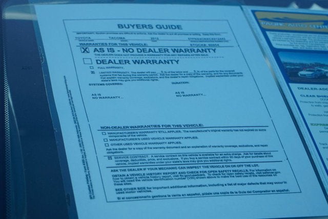 2012 Toyota Tacoma Base