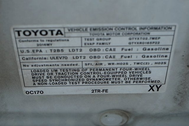 2016 Toyota Tacoma SR