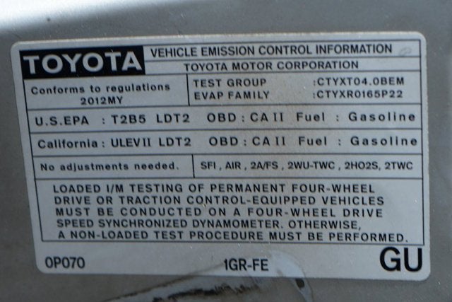 2012 Toyota Tacoma PreRunner