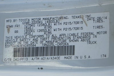 2014 Toyota Tacoma Base