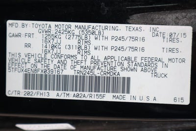 2015 Toyota Tacoma Base