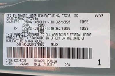 2024 Toyota Tundra Limited