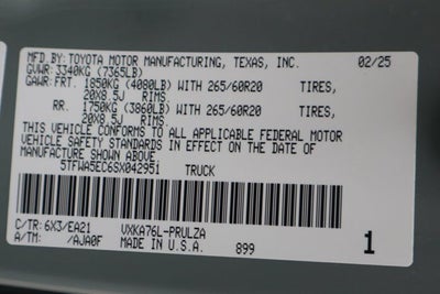 2025 Toyota Tundra Limited