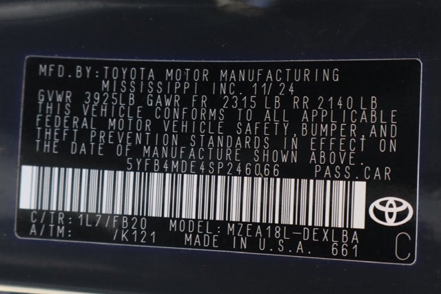 2025 Toyota Corolla LE