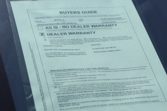 2023 Tesla Model S Standard Range
