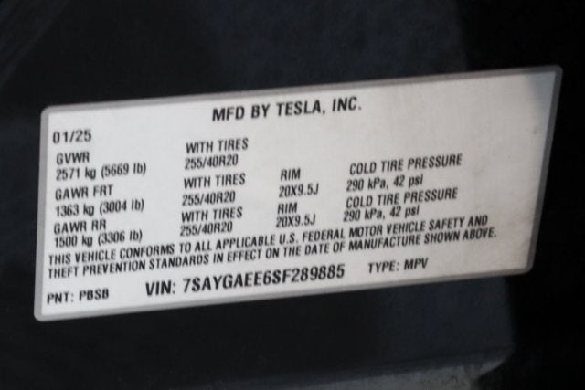 2025 Tesla Model Y Long Range