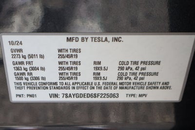 2025 Tesla Model Y Long Range