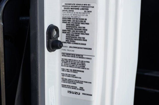 2017 Isuzu NPR IBT PWL