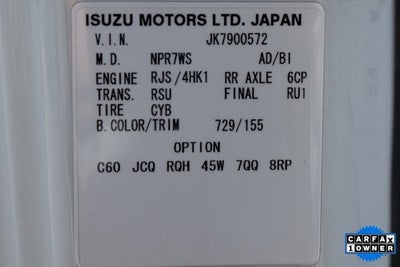 2019 Isuzu NQR Base