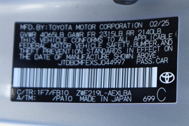2025 Toyota Corolla Hybrid LE